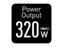 320W總輸出功率