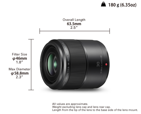 LUMIX Macro Camera Lens 30mm H-HS030E | Panasonic UK & Ireland