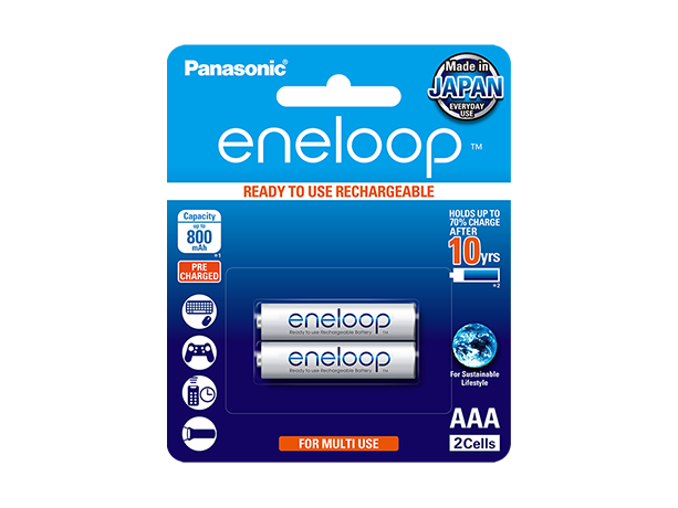 Photo of eneloop AAA Ni-MH Pre-Charged Rechargeable Batteries, 2-Pcs
