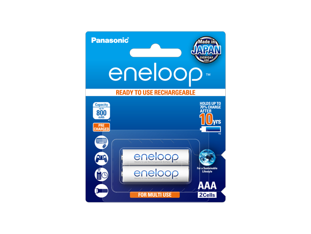 Photo of eneloop AAA Ni-MH Pre-Charged Rechargeable Batteries, 2-Pcs