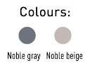 Colours: Noble gray Noble beige