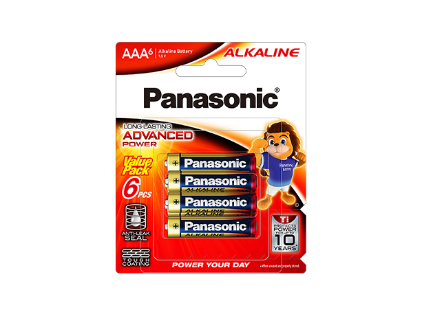 Photo of ALKALINE Batteries LR03T 6pcs (AAA size)