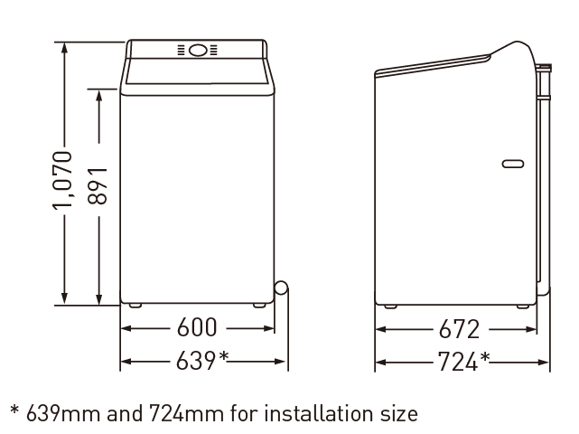 INSTALLATION SPACING