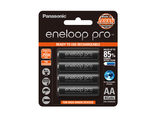 Hình ảnh của Pin eneloop pro sạc sẵn AA Ni-MH dung lượng cao, 4 chiếc sản phẩm