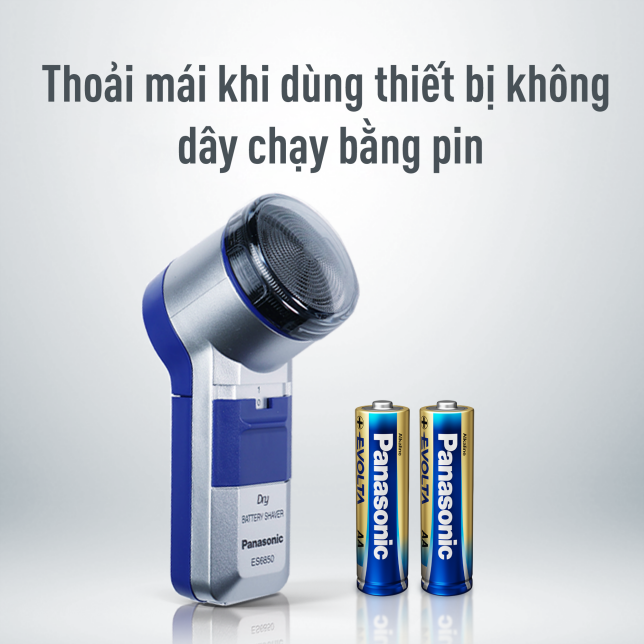 Máy cạo râu Panasonic nhỏ gọn, cầm tay, phù hợp để mang đi du lịch