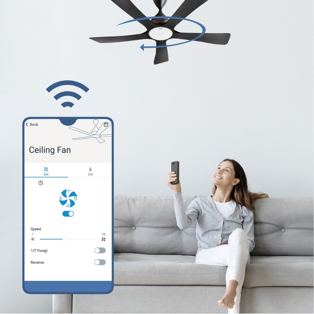 Điều khiển bằng ứng dụng di động có kết nối Wi-Fi