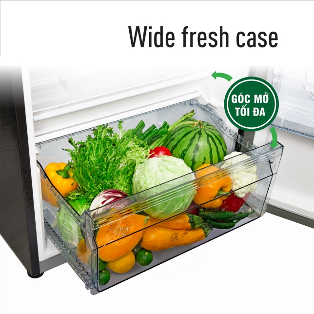 NGĂN RAU QUẢ LỚN VỚI GÓC MỞ TỐI ĐA WIDE FRESH CASE